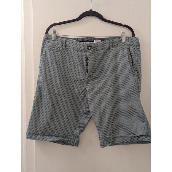 Jack & Jones Mens Polka Dot Chino Shorts Size XL Grey Cotton Blend - Picture 1 of 10
